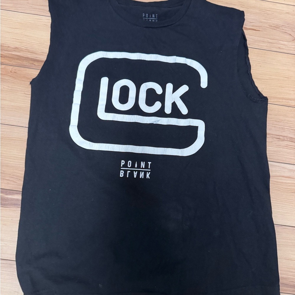 Point Blank Black Tagless Tee - Medium